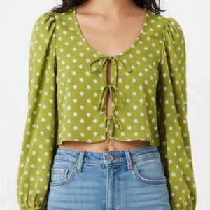 Levi’s Embry Tie Front Floral Blouse